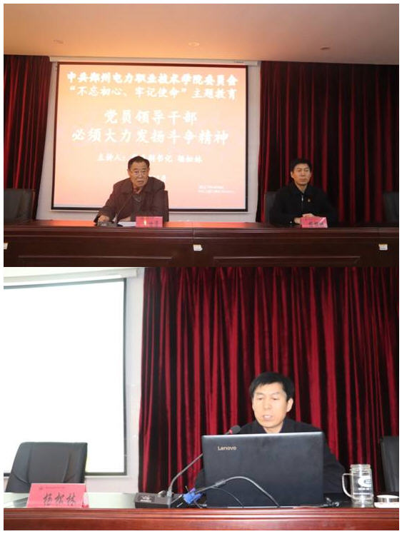 党委副书记杨松林作“不忘初心、牢记使命”主题教育专题报告